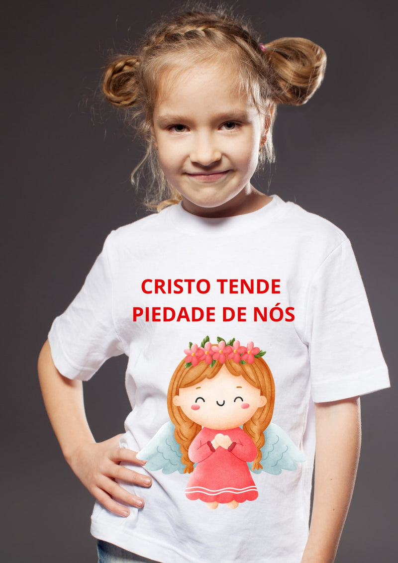 Camiseta Infantil "Cristo Tende Piedade de Nós"