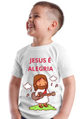 Camiseta Infantil "Jesus é Alegria"