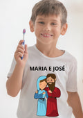 Camiseta Infantil "Maria e José"