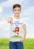 Camiseta Infantil "A Bíblia é a palavra de Deus"